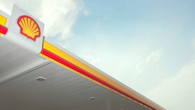A Shell fésűkagylója egy kiskereskedelmi üzemanyagtöltő állomáson